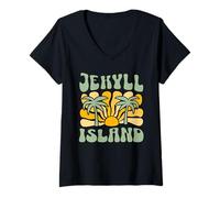 Womens Jekyll Island V-Neck T-Shirt
