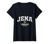 Women's JENA Germany/Deutschland V-Neck T-Shirt