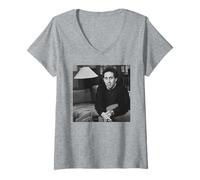 Womens Jerry Seinfeld Actor Stand-Up Comedian By Michael Grecco V-Neck T-Shirt