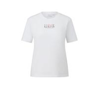 Women's Jersey Casual T-shirt COMMA Vacanza Blanc 46