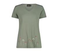 CMP - Women's T-Shirt V-Neck - Sport shirt size 42, olive