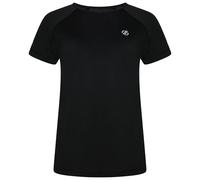 Dare 2b Women's Corral Active Short Sleeved Scoop Neck T-Shirt in True Black | Size: 14 Dare 2b True Black 14