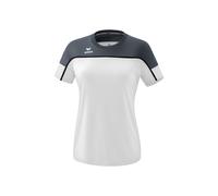 Erima Women's „Change Functional T-Shirt, White/Slate Grey/Black, 44