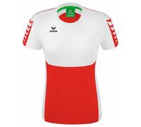 Erima Women's Six Wings Functional T-Shirt, Red/White, 38