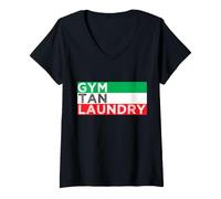 Women's Jersey Shore GTL Gym Tan Laundry New Jersey NJ Seaside V-Neck T-Shirt