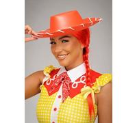 Womens Jessie Toy Story Style Accessory Kit with Red Wig and Hat