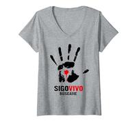 Women's Jesus Christ Cross Bible Verse Sayings Christian Devotion V-Neck T-Shirt