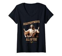 Womens Jesus Disappointments All of You Funny Irreverent Joke Humor V-Neck T-Shirt