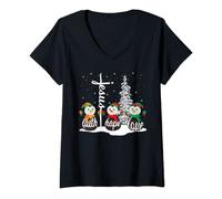 Womens Jesus Faith Hope Love V-Neck T-Shirt