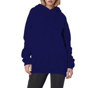 Women's Jesus Faith Over Fear Hoodies Graphic Drawstring Christian Loose Fit Plain Hooded God Tops for Teens with Hood Letter Fleece Lined Thin Pullover Hoodies Pray The Lord Clothes Navy