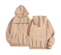 Womens Jesus Faith Over Fear Hoodies Y2K Summer Christian Beach Pullover Outfits Religious Cute Casual Graphic Hooded Clothes Fall Trust In The Lord God with Hood Loose Fit Khaki