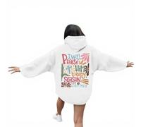 Women's Jesus I Will Praise Him In Every Season Country Hoodies Long Sleeve Christian Cute Trendy Hooded Trust In The Lord Sweaters for Teens Casual Plain with Hood Graphic Anime God White