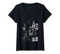 Womens Jesus is My King - Bold Faith and Strength Design V-Neck T-Shirt