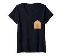 Womens Jesus is My Safe Place, Comforting Christian Faith Apparel V-Neck T-Shirt