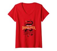 Womens Jesus is our Dragon Slayer Genesis 3:15 Christian Kids Shirt V-Neck T-Shirt