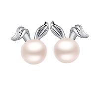 women's jewelry 1 Pair Cartoon Rabbit Ear Pearl for Women Wedding and Jewelry Cute Animal Design necklace