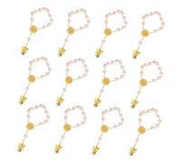 women's jewelry 12 Pcs Angel Rosary Bracelets Adjustable Chains Girl Rhinestone for Women Novel Hand Ropes Charm Gold Dainty Bracelet Multifunction Wrist Ornaments Alloy Miss necklace