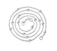 women's jewelry 16/18/20/22/24 inch bead chain necklace for woman man fashion wedding party gift jewelry necklace