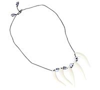 women's jewelry 1Pc Skull Pendant Necklace Skeleton Head Hand Bone Jewelry Chokers for Halloween Festival Cosplay Neck Accessories (Balck White A) necklace