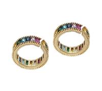 women's jewelry 2 Pcs Rainbow Vintage Open Ring Toe Rings Women Fashionable for Bridal Wedding Christmas Valentine's Day necklace