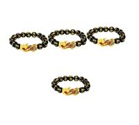 women's jewelry 2pcs Amulet Pi Yao Black Obsidian Wealth Dragon Buddha Bracelets Feng Shui Bracelet Alloy Accessories Boy Friend Male necklace
