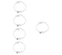 women's jewelry 2pcs Bracelet Teen Girl Hand Chain Ring Adjustable Bangle Pink Wristbands Diamond Anklet Gold Wristlet Volleyball Goldendoodle Crystal Metal Kitten Miss Jewelry necklace