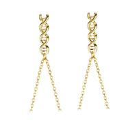 women's jewelry 2pcs Golden Graduation Necklace Exquisite Spiral Molecule Pendant Jewelry Unique Souvenir present Friends for Daily Wear Parties and Celebrations necklace