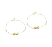 women's jewelry 2pcs Luxury Feng Shui Bracelet Golden Wealth Men's Women's Chinese Elegant Design necklace