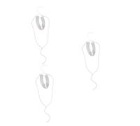 women's jewelry 3pcs Double Layer Crystal Wide Collar Necklace Women's Silver Rhinestone Stylish Bling Choker for Occasions necklace