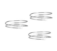 women's jewelry 3pcs Women's Fashion Armlet Bangle Silver Metal Cuff Coil Upper Band Open Arm Bracelet necklace