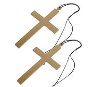 women's jewelry 4 Pcs Crucifix Big Cosplay Prop Mens Necklaces Priest Necklace Automotive Outfit for Men The Cross Polyester Pillar necklace