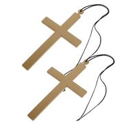 women's jewelry 4 Pcs Crucifix Big Cosplay Prop Mens Necklaces Priest Necklace Automotive Outfit for Men The Cross Polyester Pillar necklace