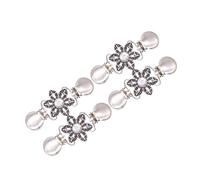 women's jewelry 4pcs Fashion Qinciling Sweater Shawl Clip Buckle for Women Alloy Material Easy to Use Formal Casual flower brooch