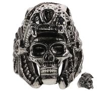 women's jewelry Alloy Nails Halloween Vintage Gold Skeleton Ring Gothic Skull Jewelry Punk Fashion Knuckle Rings Men Finger necklace