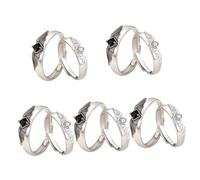 women's jewelry Angel Devil The Rings Statement Open Adjustable Women Wing Couple Cool Ring Alloy necklace
