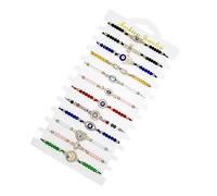 women's jewelry Devil Friendship Protection Hand Chain Mexican Beaded Evil Turkey Eye Bracelet Blue Bracelets Crystal Colorful necklace