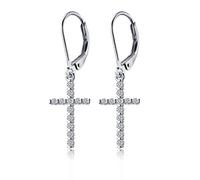 women's jewelry Female Zircon Cross Earrings Temperament Ear Jewelry for Women necklace