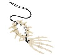 women's jewelry Gothic Jewelry Halloween Bone Vampire Cosplay Accessories Seashell Choker Pendant Necklace Skull Decor Masks Head Resin necklace