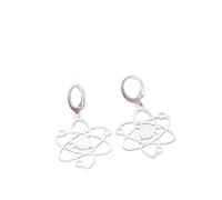 women's jewelry New 2025 Carbon Atom Pendant Earrings For Women Planet Physics Science Jewelry Greek Hoop Earring Gift With For You Jewelry Fashion Accessories Creative Gift necklace