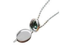 women's jewelry New For Trendy 2025 Gawu Box Pendant Green/Red Crystal Setting Openable Photo Box Necklace Vintage Memorial Jewelry Birthday Gift For Women Jewelry Fashion Accessories Creative Gift
