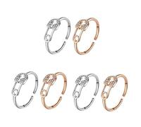 women's jewelry Pin Opening Trendy Jewelry Engagement Adjustable Toe for Women Thumb Rings Joint Knuckle Simple Ring Copper Silver necklace