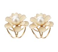women's jewelry Real Clip Exquisite Alloy Silk Holder Flower Ring for Women's Shawl Scarf 2 Pieces flower brooch
