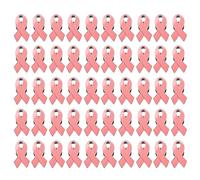 Womens Jewelry Ribbon Brooch Pin Surviving Breast Cancers Awareness Lapel Buttons Badges Social Cause Ribbons