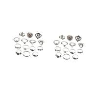 women's jewelry Rings The Finger Vintage Beautiful Jewelry Metal Fashion Woman Ring Silver Alloy necklace