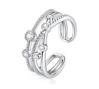 women's jewelry Shining Stars Finger For Women Stackable Rings Band Fine Jewelry necklace