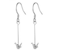 women's jewelry Stud Lovely Paper Crane Sweet Long Dangle Earrings For Women Girl Lady necklace