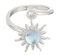 women's jewelry Sun The Costume Jewelry Teen Open Rings for Sunflower Women Ring Aesthetic Copper Silver necklace