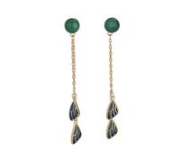 women's jewelry Vintage Feather Cloisonne Tassel Women Elegant Chinese Ethnic Jewelry For Female High-end earrings necklace