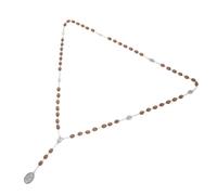 women's jewelry Wooden Bead Necklace Rosary Chain for Women Men Fashion Classic