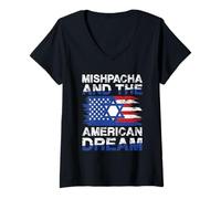 Womens Jewish American Heritage Pride Dream V-Neck T-Shirt